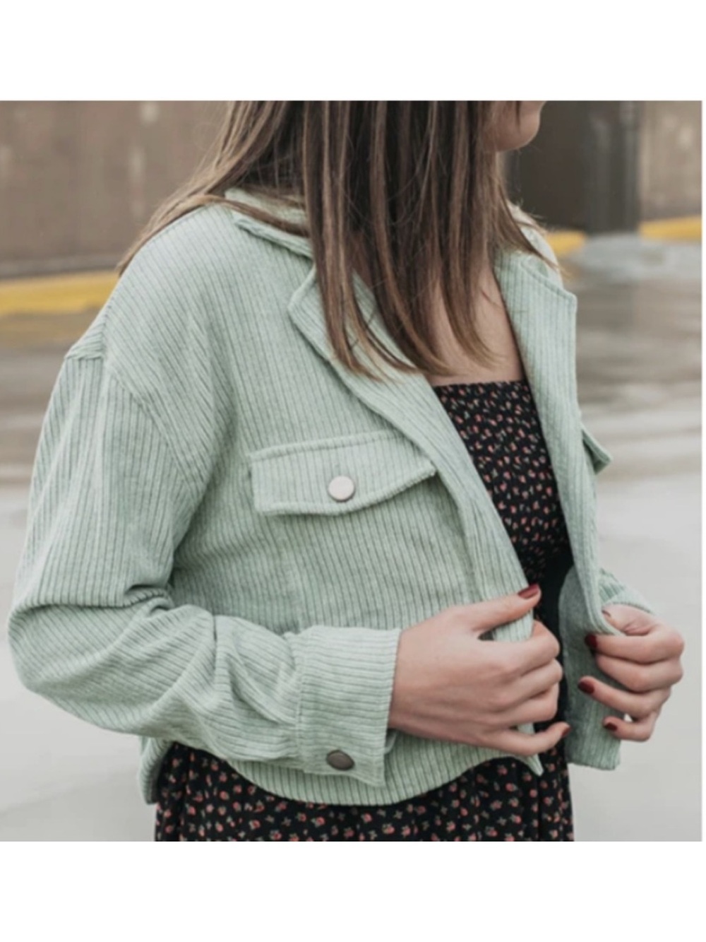 Storia Boutique "Mint Green"
Corduroy Jacket/Shacket